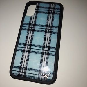 WILDFLOWER BLUE PLAID IPHONE CASE